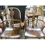 Pair of reproduction Windsor chairs