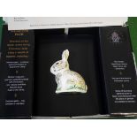 Crown Derby Rabbit figure paperweight