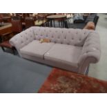 Grey Chesterfield sofa