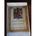A Rare souvenir programme of The Coronation of Edward 8th NOT PRINTED