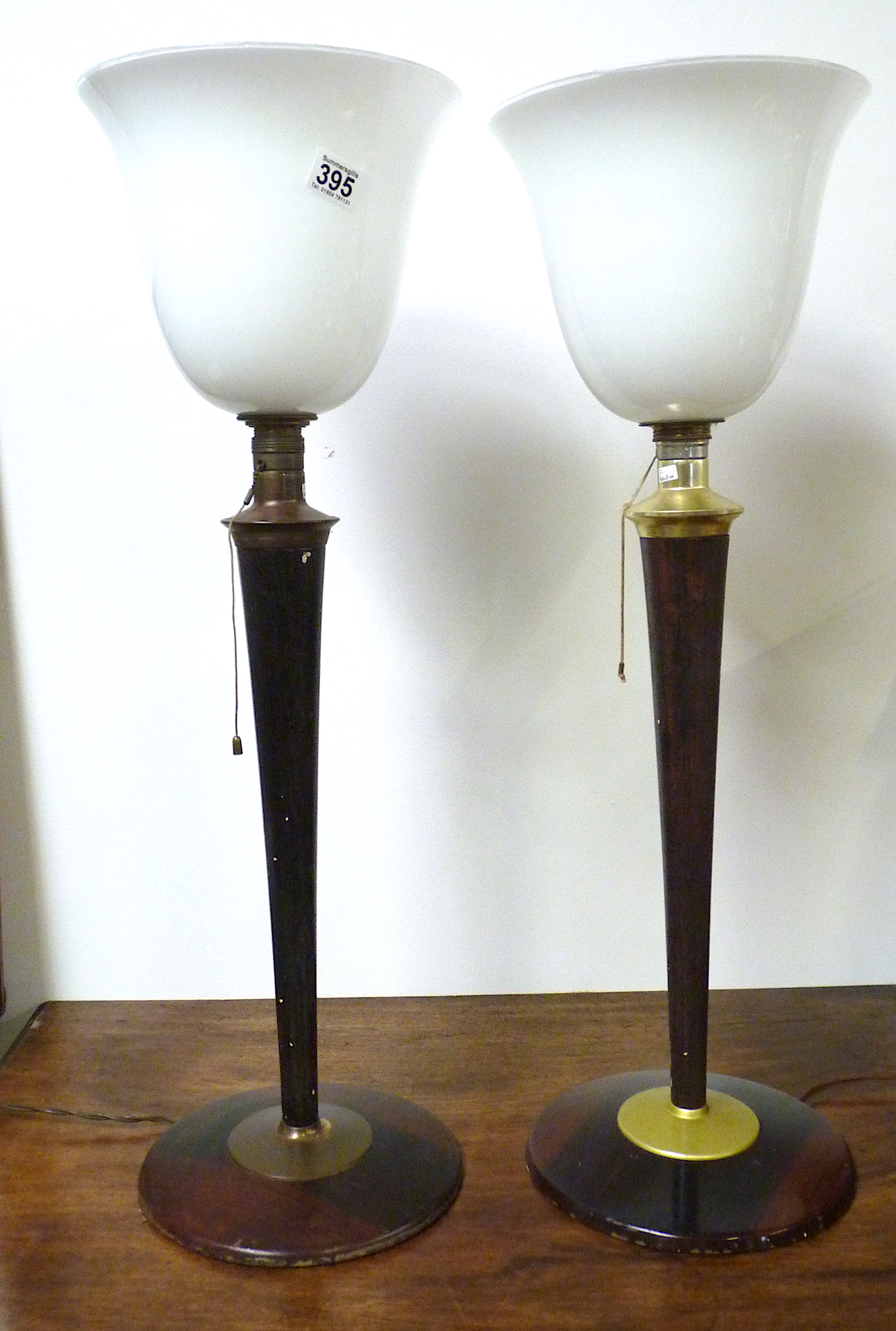 Pair of retro French style lamps