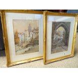 Pair of Watercolours by Noel Leaver