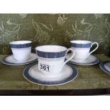 8 x Royal Doulton "Sherbrooke" cups and saucers