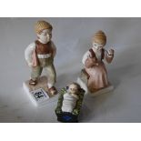 3 x Goebel figures