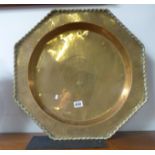 Large brass tray 56cm