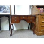 Antique mahogany writing table