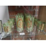 Set of 1960s drinking glasses