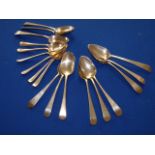 Set of 18 Silver teaspoons, total weight 237g