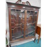 Large Edwardian mahogany china cabinet