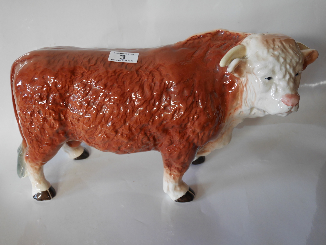 Large China bull figure