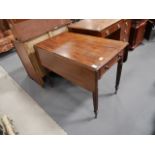 Antique mahogany drop leaf table