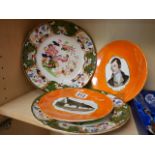 Pair of 1920s W&R Carlton plates and Oriental Masons