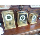 Set of 3 Graduated Skeleton Style Clocks