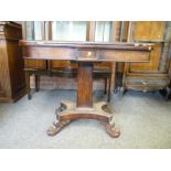 Regency rosewood games table