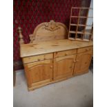 Pine dresser etc.