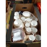 1 box Royal Grafton tea set etc.