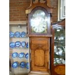 Oak Grandfather clock by Spielgelhalter Malton