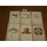 Old English pottery post cards