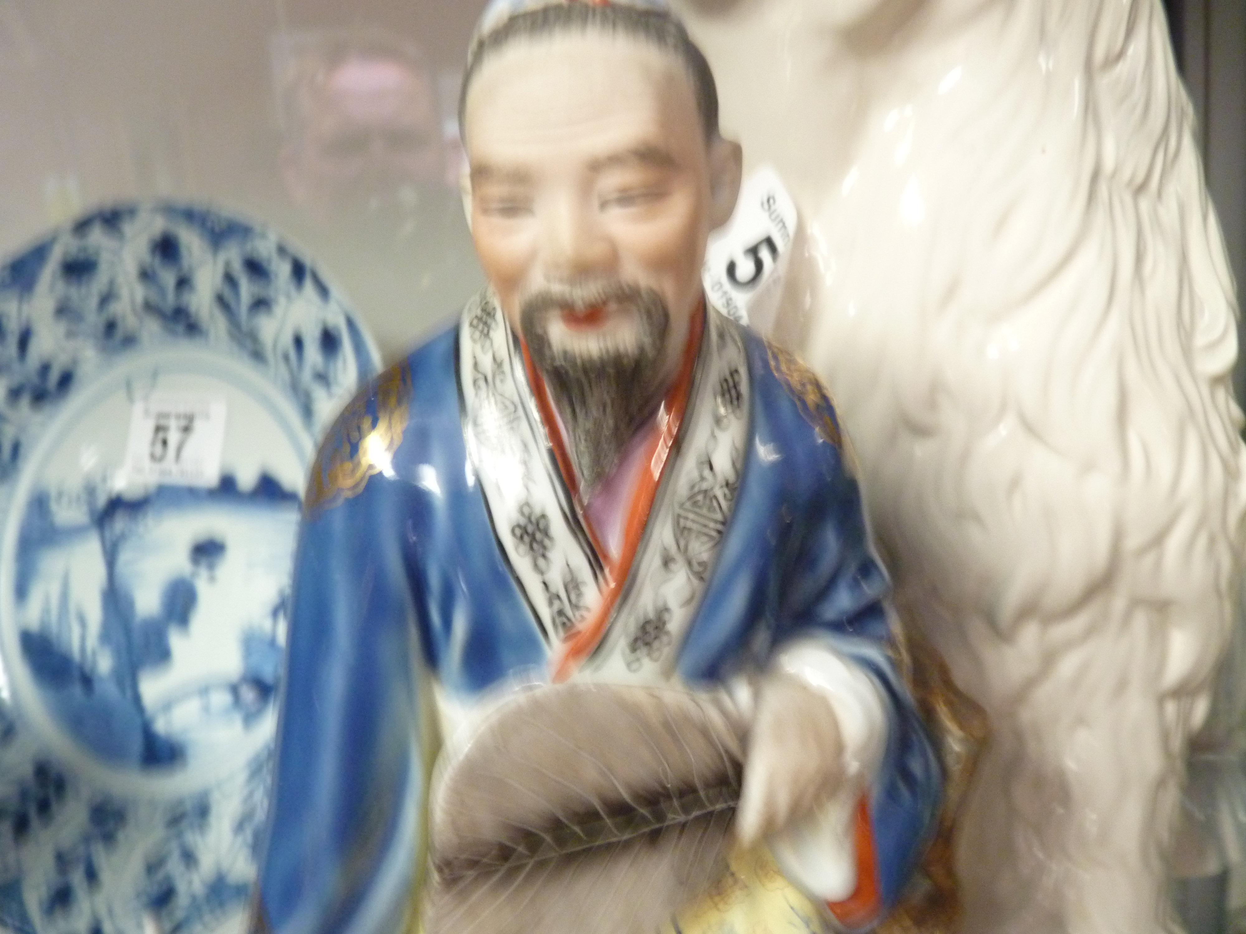 21cm Chinese figure - Image 3 of 3