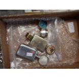 Pheasant Motif Hip Flask + Card Case & Mother of Pearl + Boxes