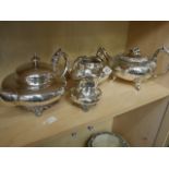 4 piece EPNS / Silver plate tea set