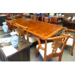 Repro. Dining table and 6 chairs 2.27m x 1.22m