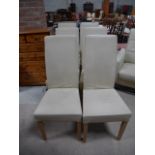 6 x leather dining chairs