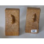 Mouseman Bookends