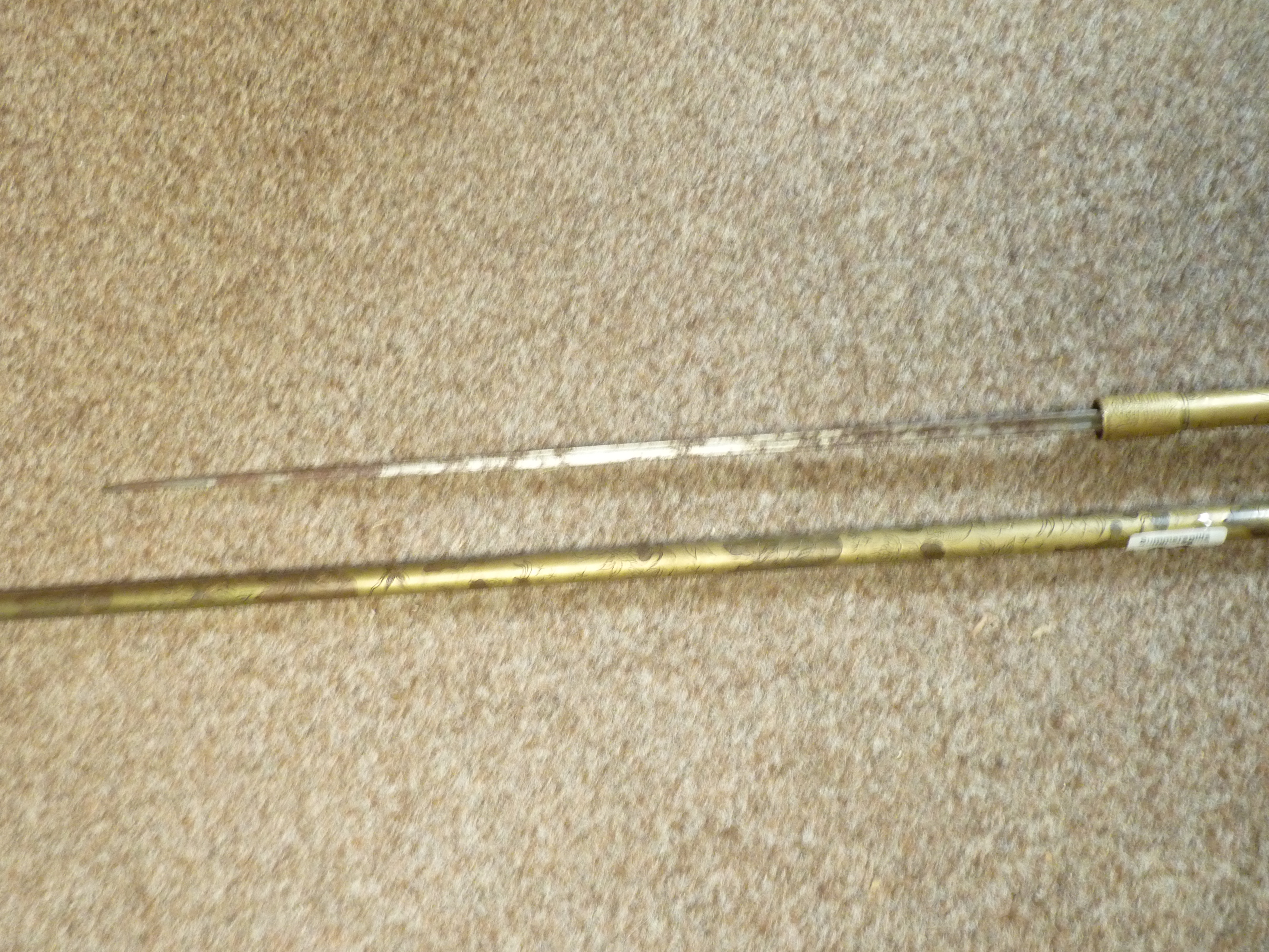 Chinese bronze Sword stick - Image 2 of 4