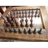 Wooden chess set