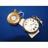 Pair of Pocket watches, one J Baker and one Waltham