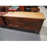 Oak carved sideboard