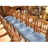 6 Edwardian mahogany dining chairs