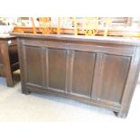 Early oak blanket chest 1.26m x 62cm