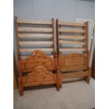 2 x pine beds