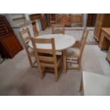 Pine/Beech table and chairs