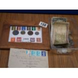 Faulty stamps and Various coins