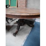 Victorian rosewood breakfast table