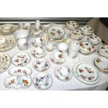 Collection of "Evesham" pottery by Worcester