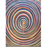 Rey Zorro colour swirl/whirlpool painting