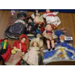 Collection of Continental miniature dolls