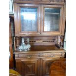 Continental oak cupboard