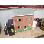 Dolls house, radio, wind up player etc