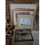 5 Russell Flint prints and book