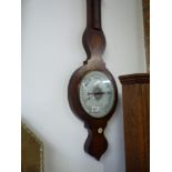 Victorian mahogany barometer by J Pickering Tamworth