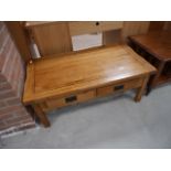 Oak coffee table