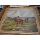 Donkeys & countryside scene by Jessie Heyden