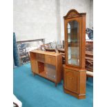 Teak display cabinet and corner cabinet