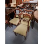 5 x Victorian chairs