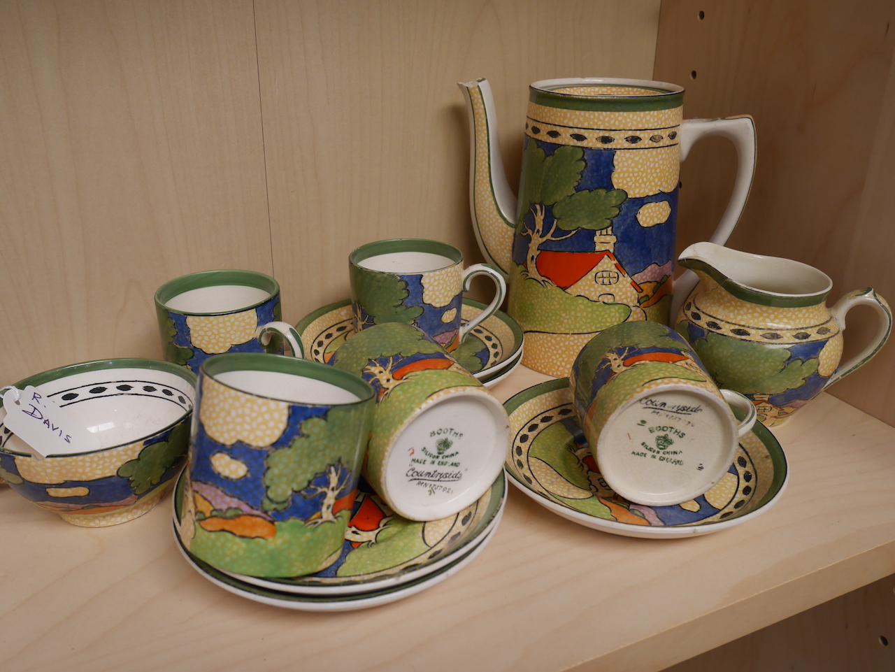 1928 Booths Countryside coffee set